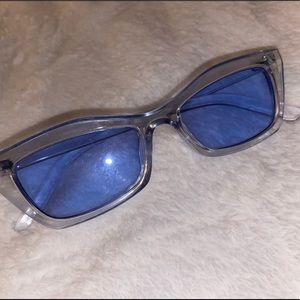 Blue Small Frame Sunglasses